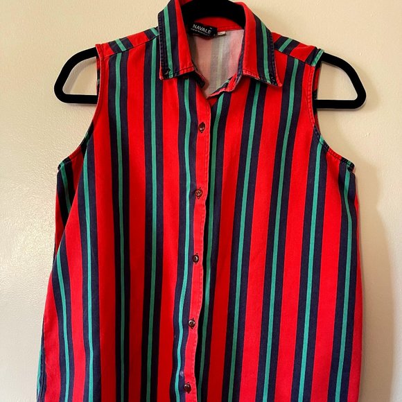 Vintage Sleeveless Shirt - Picture 1 of 2